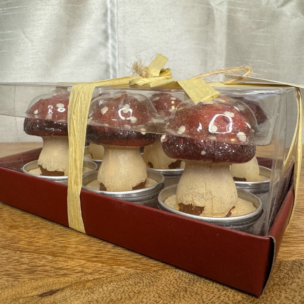 Decorative Mushroom 🍄 Candle Set
